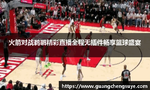 火箭对战鹈鹕精彩直播全程无插件畅享篮球盛宴