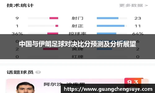中国与伊朗足球对决比分预测及分析展望